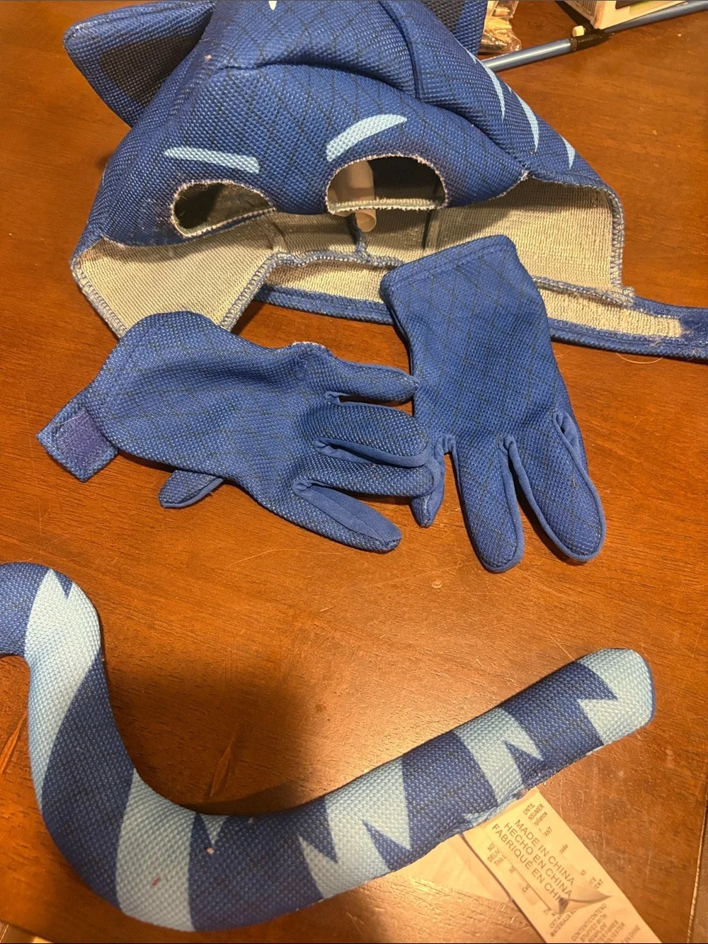 Children's Dark Blue Lightning Superhero Costume